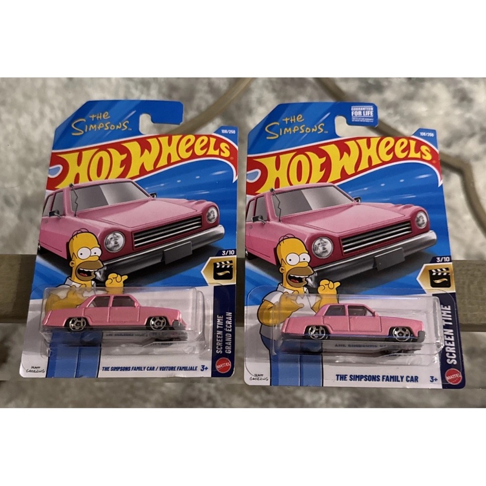 Hot Wheels 2026 The Simpsons Family Car Lot Of 2 VHTF